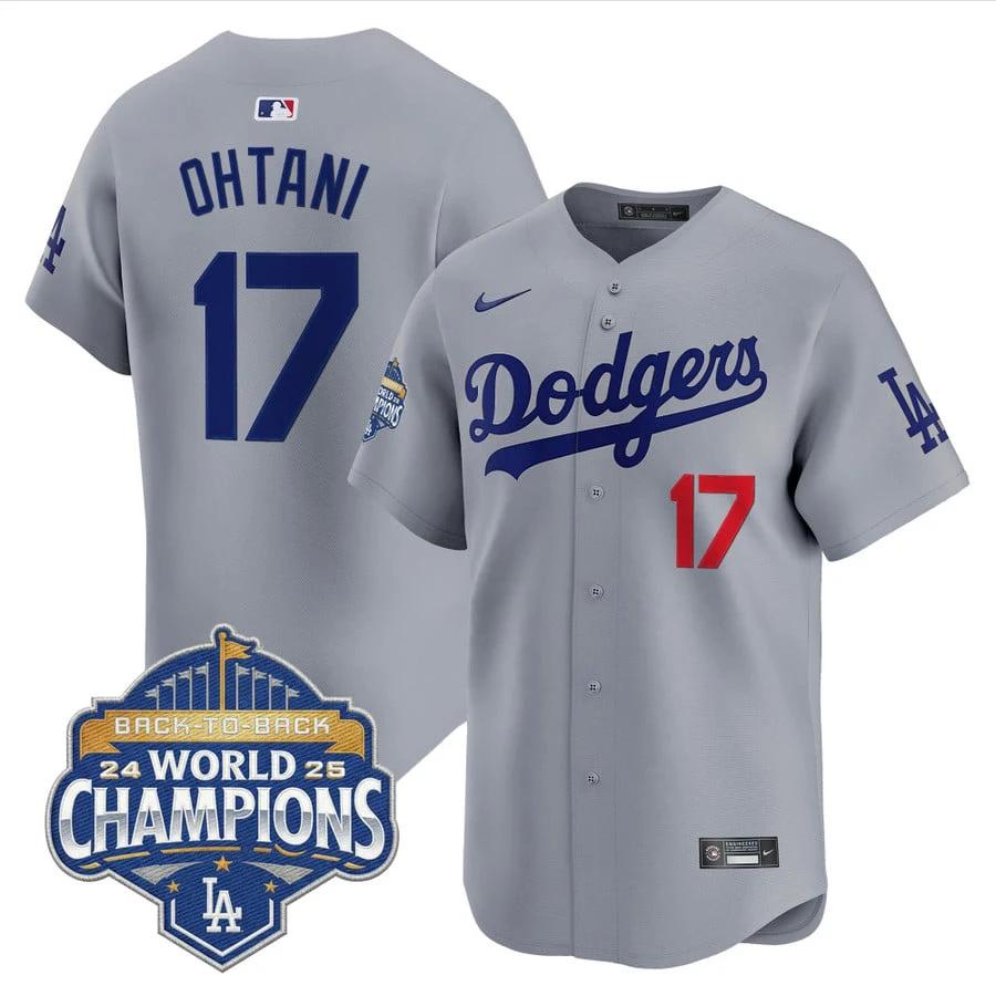 Shohei Ohtani Jersey #17 Dodgers 2025 Back-To-Back Champions Stitched by My Store