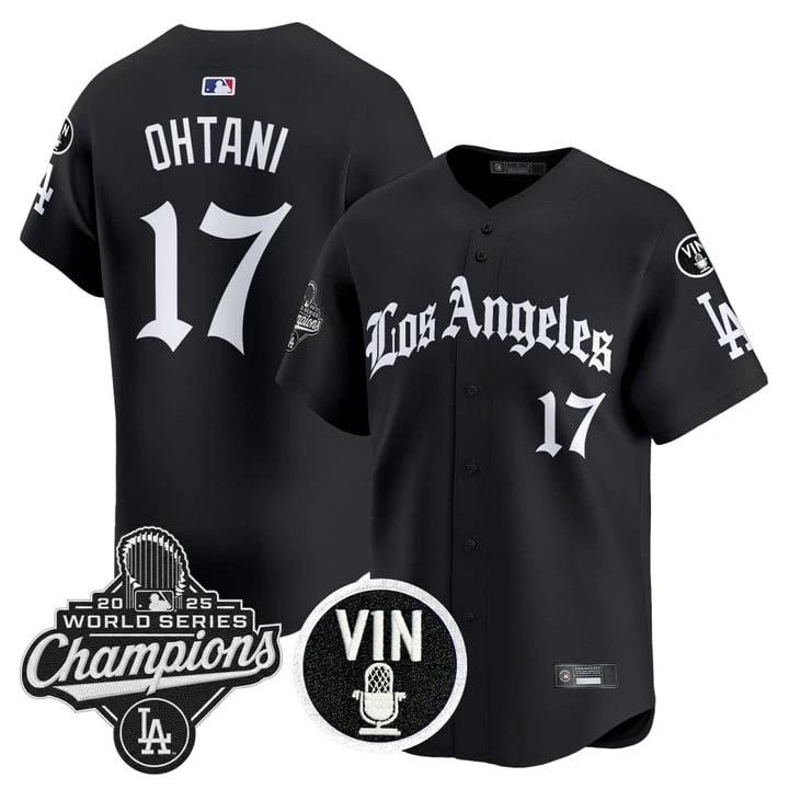 Shohei Ohtani Jersey #17 Dodgers 2025 World Series Champions LA Gothic by My Store