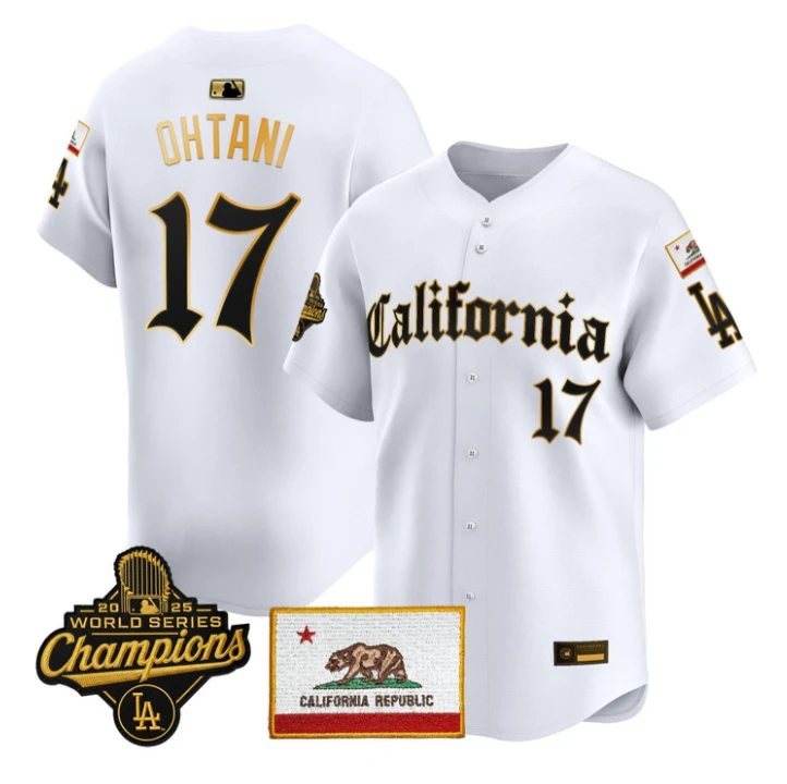 Shohei Ohtani Jersey #17 Dodgers California Gothic Edition Stitched by My Store