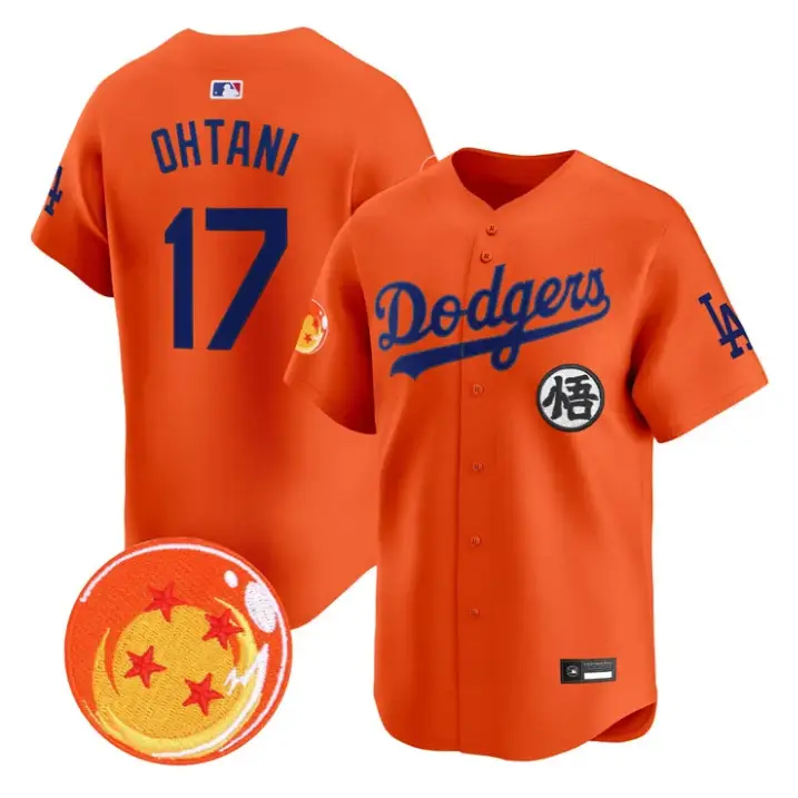 Shohei Ohtani Jersey #17 Dodgers Dragon Ball Vapor Premier Stitched by My Store
