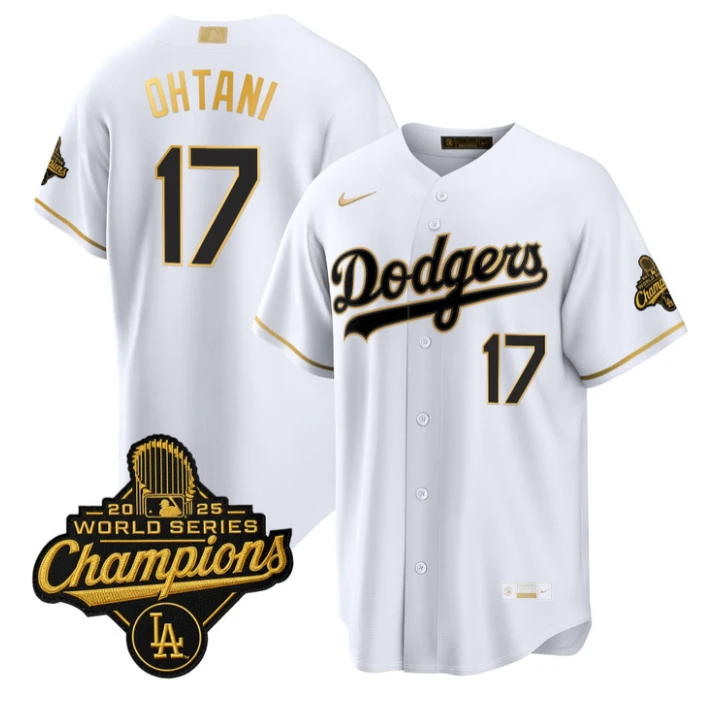 Shohei Ohtani Jersey #17 Dodgers Gold Collection Premier Stitched by My Store