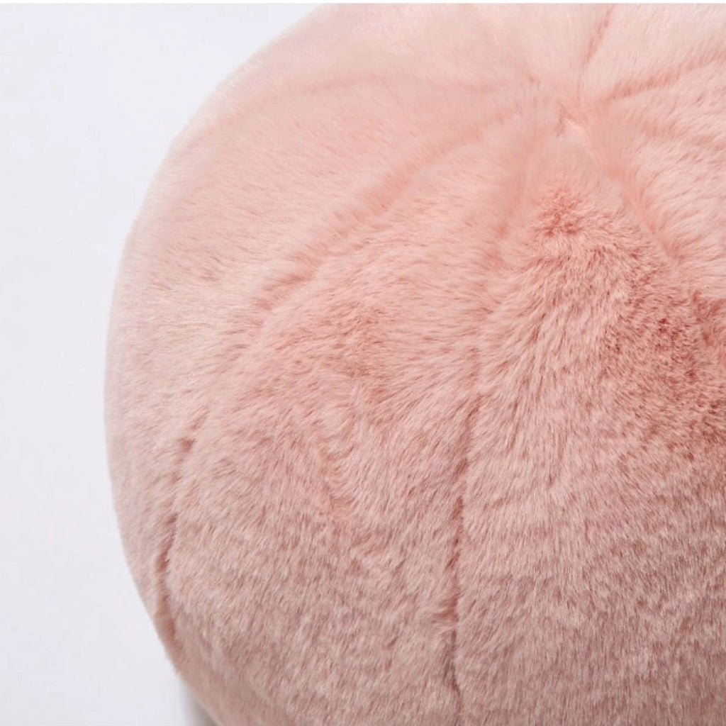 Short Fur Ball Pillow by Bowlift