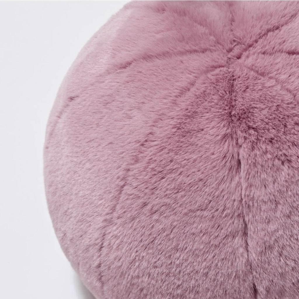 Short Fur Ball Pillow by Bowlift