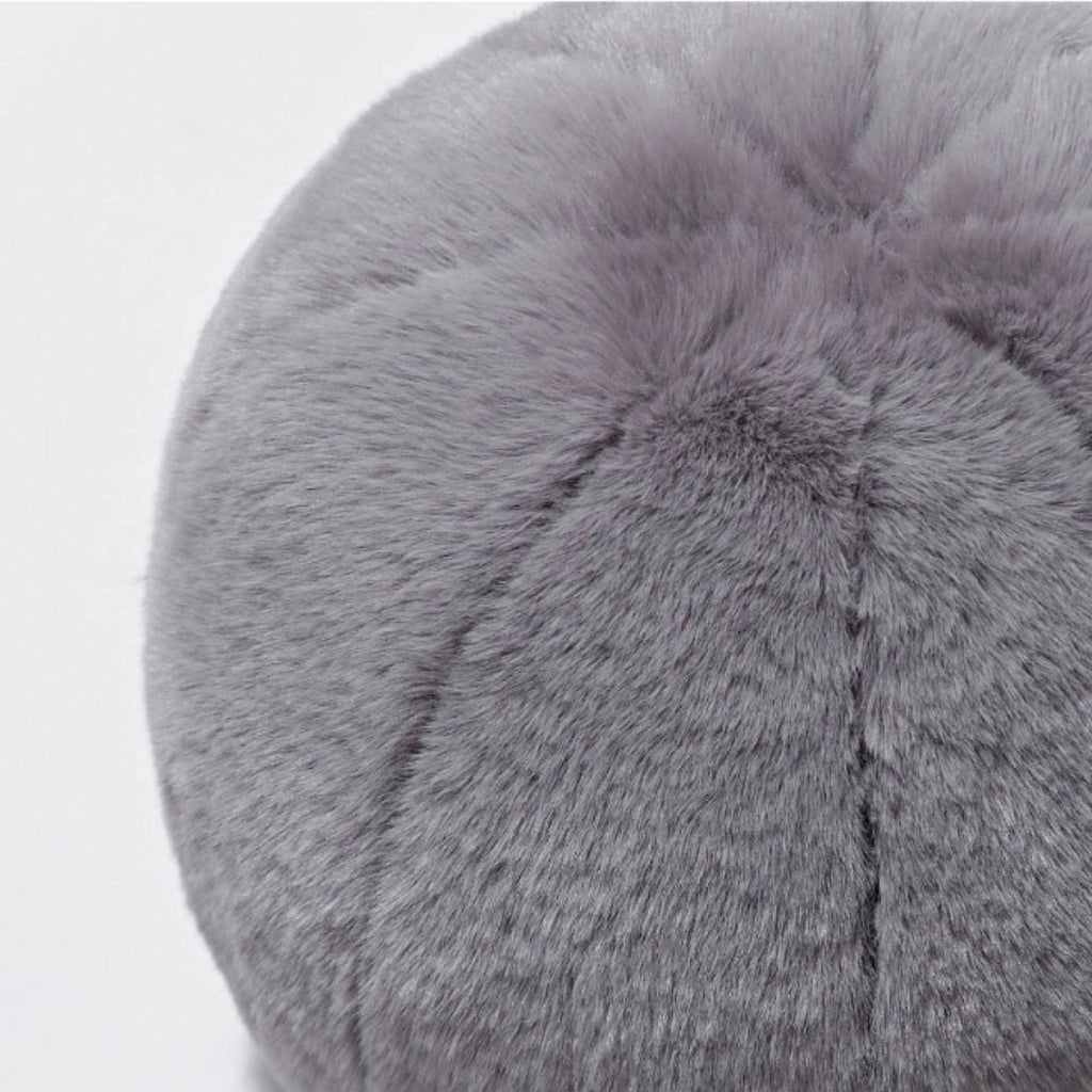 Short Fur Ball Pillow by Bowlift
