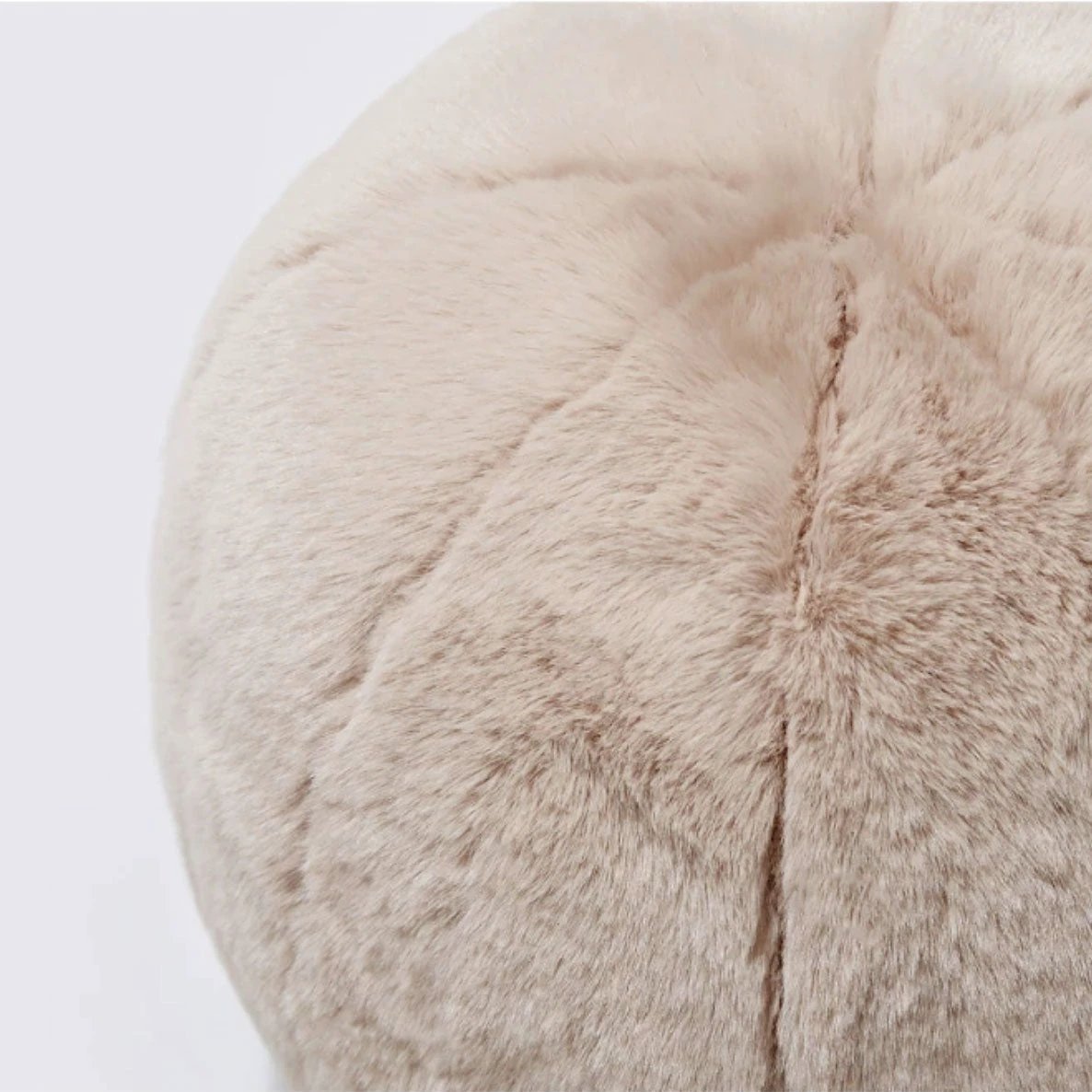 Short Fur Ball Pillow by Bowlift