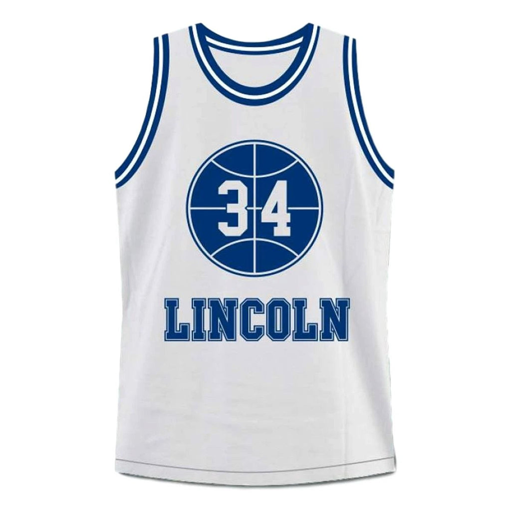 Shuttlesworth Jersey #34 Lincoln High School Ray Allen Basketball White by My store basketball