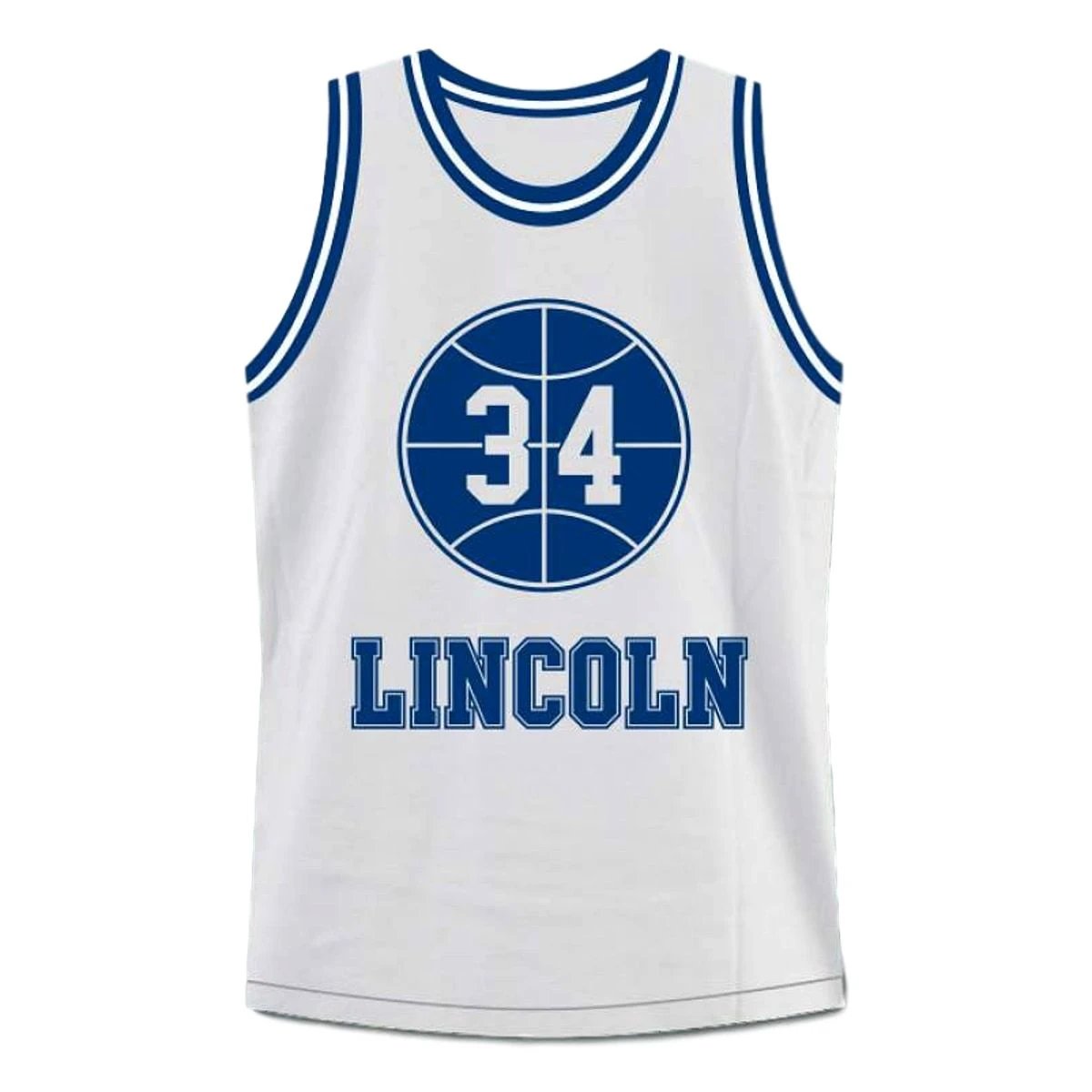 Shuttlesworth Jersey #34 Lincoln High School Ray Allen Basketball White by My store basketball