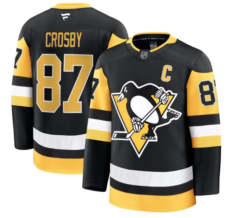 Sidney Crosby Jersey #87 Pittsburgh Penguins 2025 Premium All Stitched by Hockey David