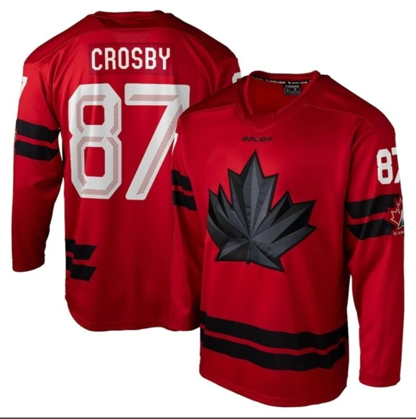 Sidney Crosby Jersey #87 Team Canada Hockey 2026 Winter Olympics Stitched Red by Hockey David