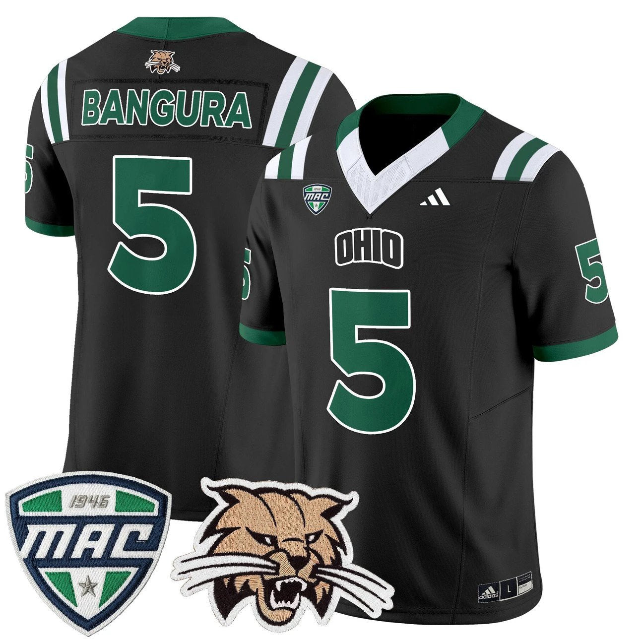 Sieh Bangura Jersey #5 Ohio Bobcats 2025 Vapor Limited Stitched by My Store NCAA Football Jerseys