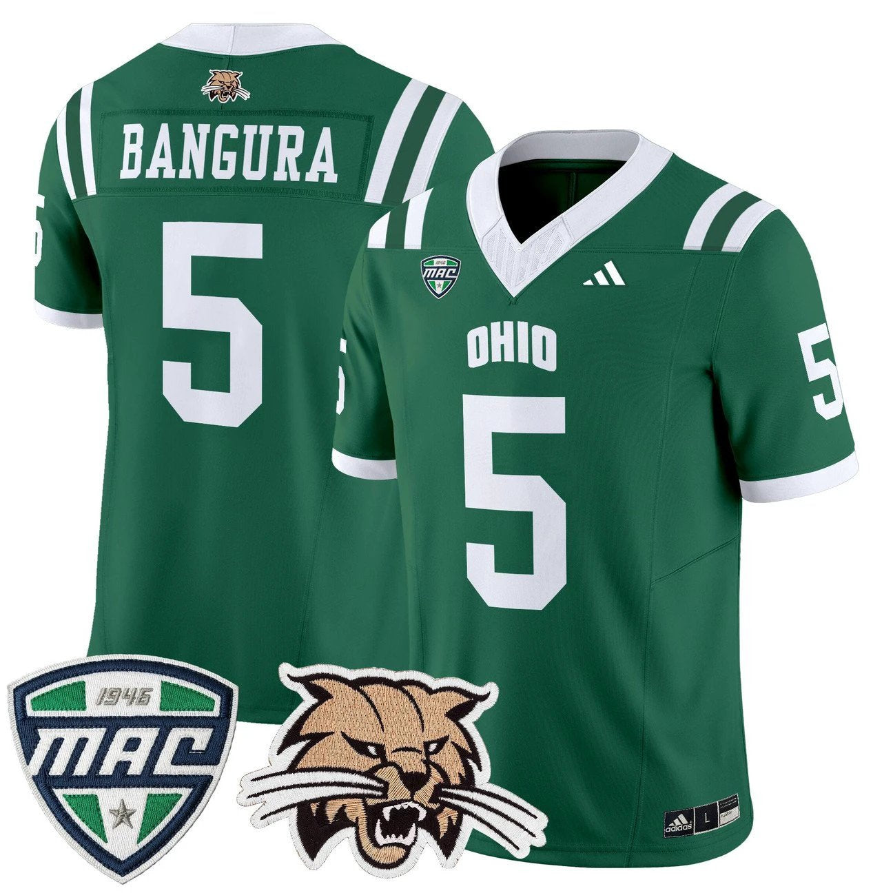 Sieh Bangura Jersey #5 Ohio Bobcats 2025 Vapor Limited Stitched by My Store NCAA Football Jerseys