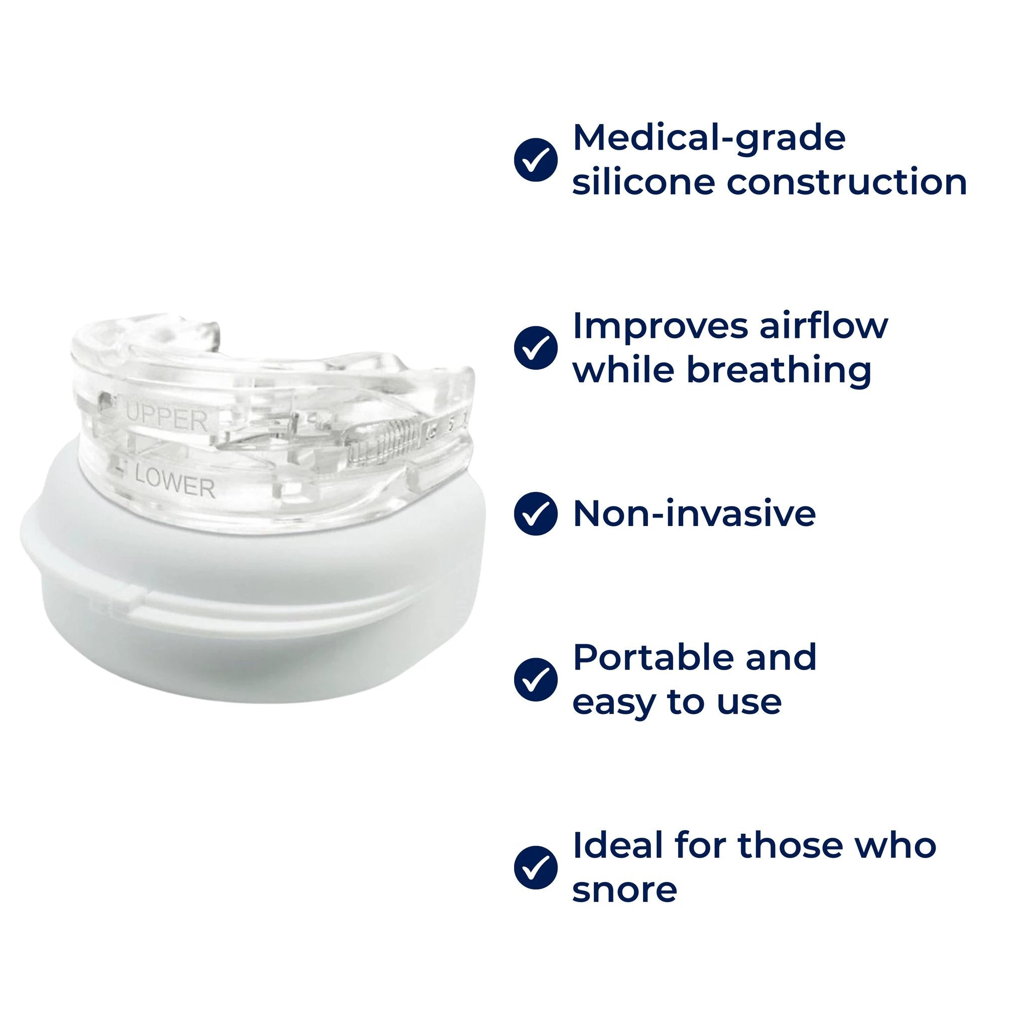SilentEase | Anti-Snoring Mouth Device – Medical-Grade Silicone – Enhances Airflow – Ideal for Snorers Seeking Better Sleep Bowlift by Bowlift