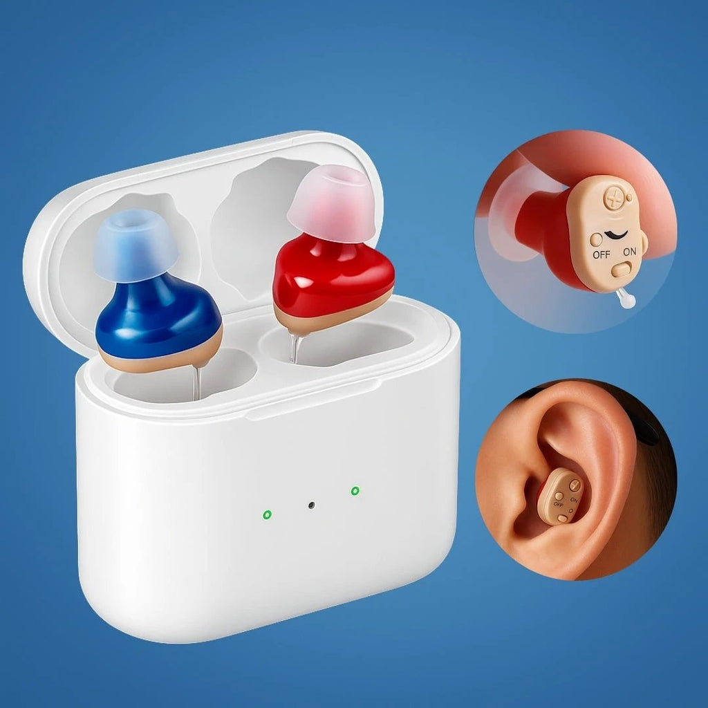 SilentWave | Rechargeable Invisible Hearing Aids Pair - Amplify Sound - Improve Speech Clarity - Discreet Design Bowlift by Bowlift