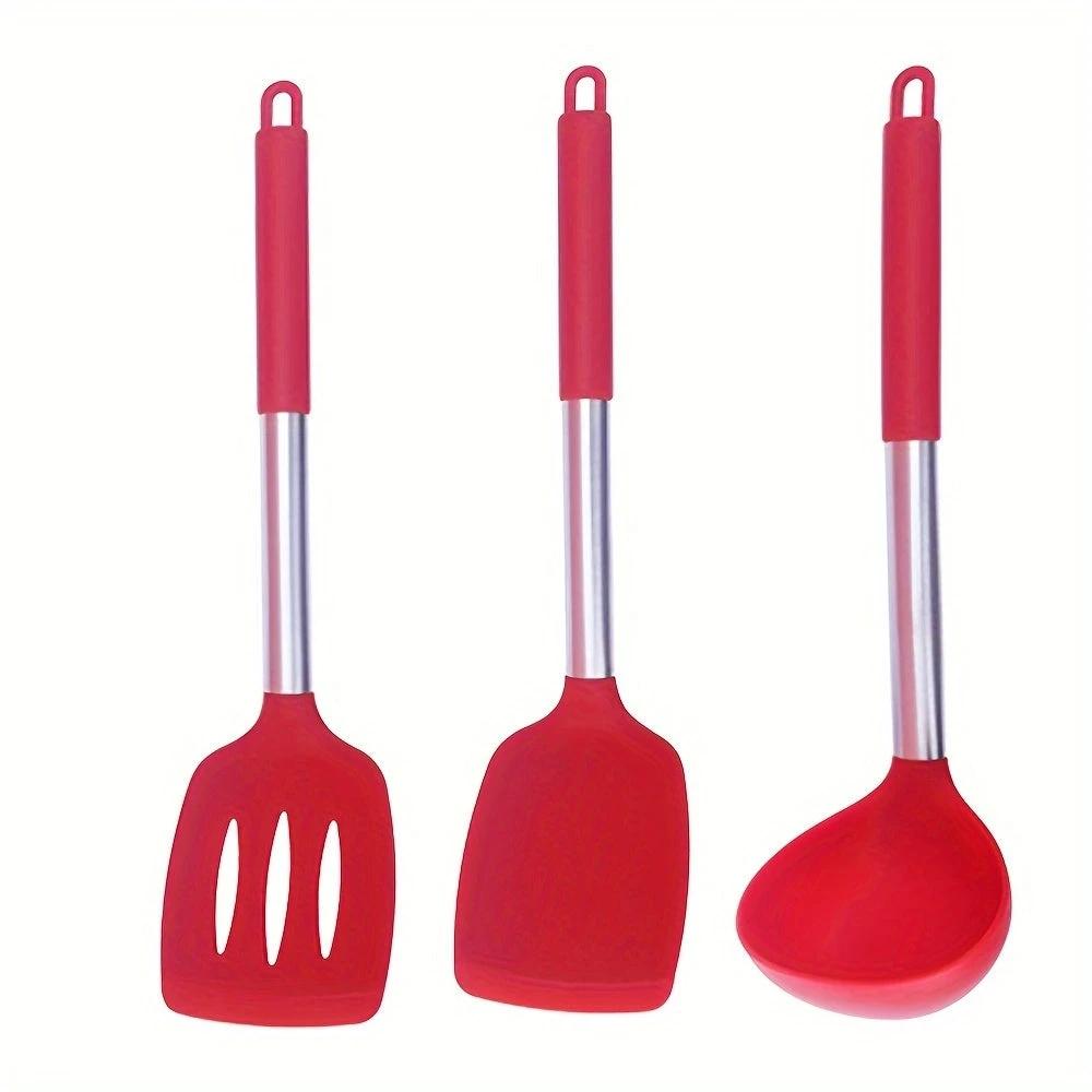 FlexiChef Silicone Kitchen Utensil Set | 3pcs by Casa & Beyond