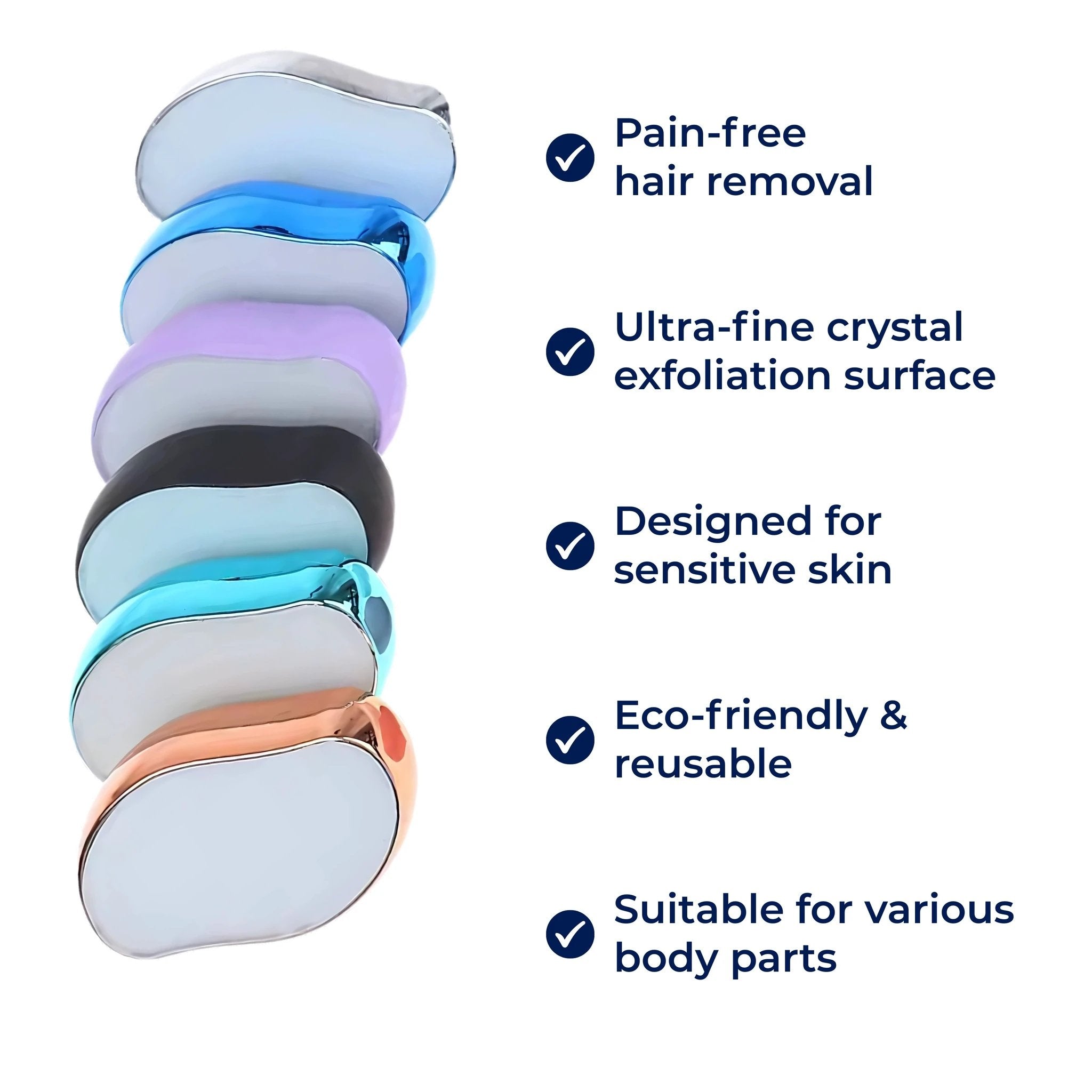 SilkEase | Crystal Hair Remover – Pain-Free Exfoliation – Ultra-Fine Crystal Surface – For Sensitive Skin Bowlift by Bowlift