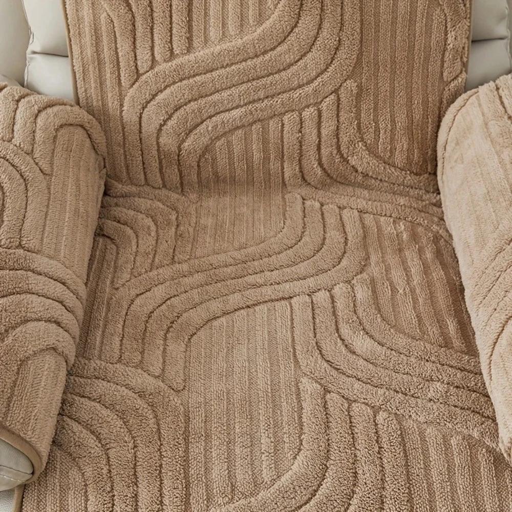 Silven Plush Thickened Anti-Slip Recliner Sofa Cover by Casa & Beyond