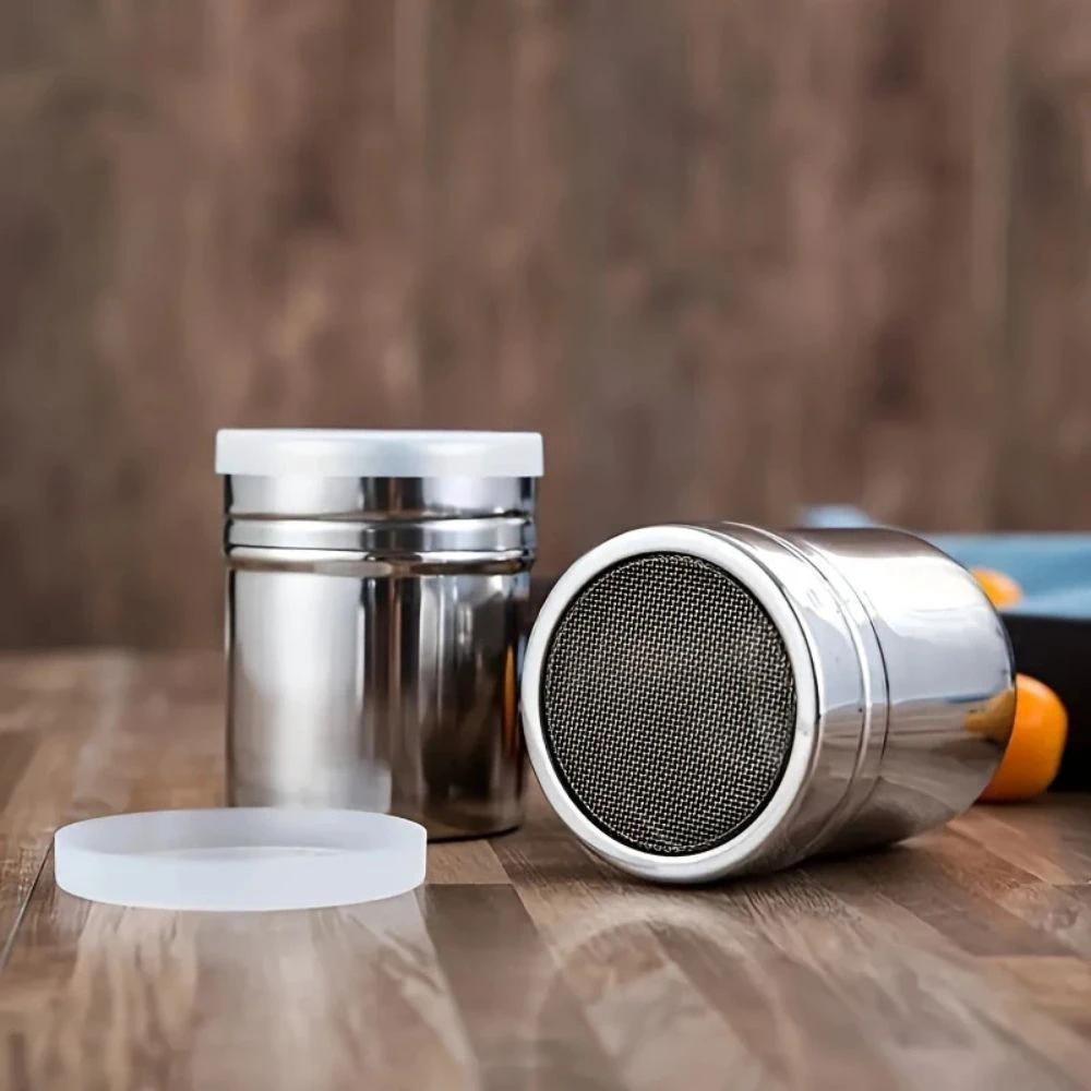 Silver Whirl Powder Shaker by Casa & Beyond