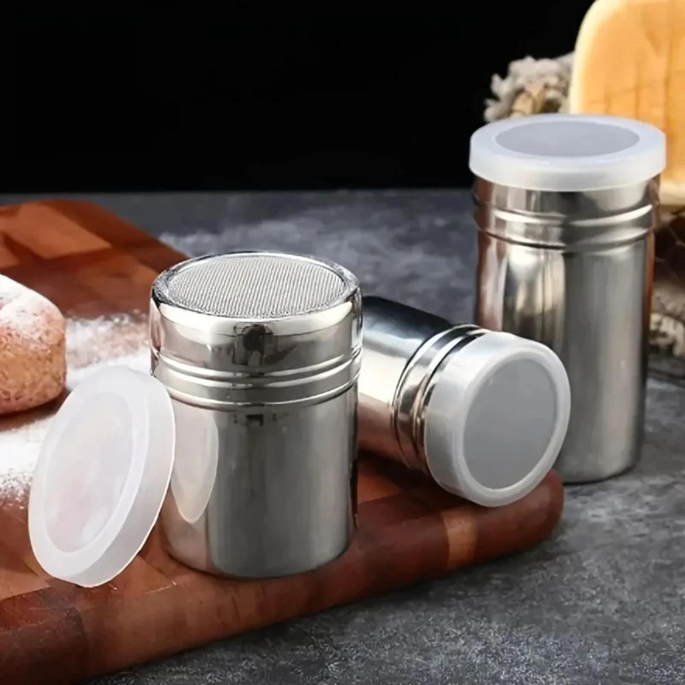 Silver Whirl Powder Shaker by Casa & Beyond