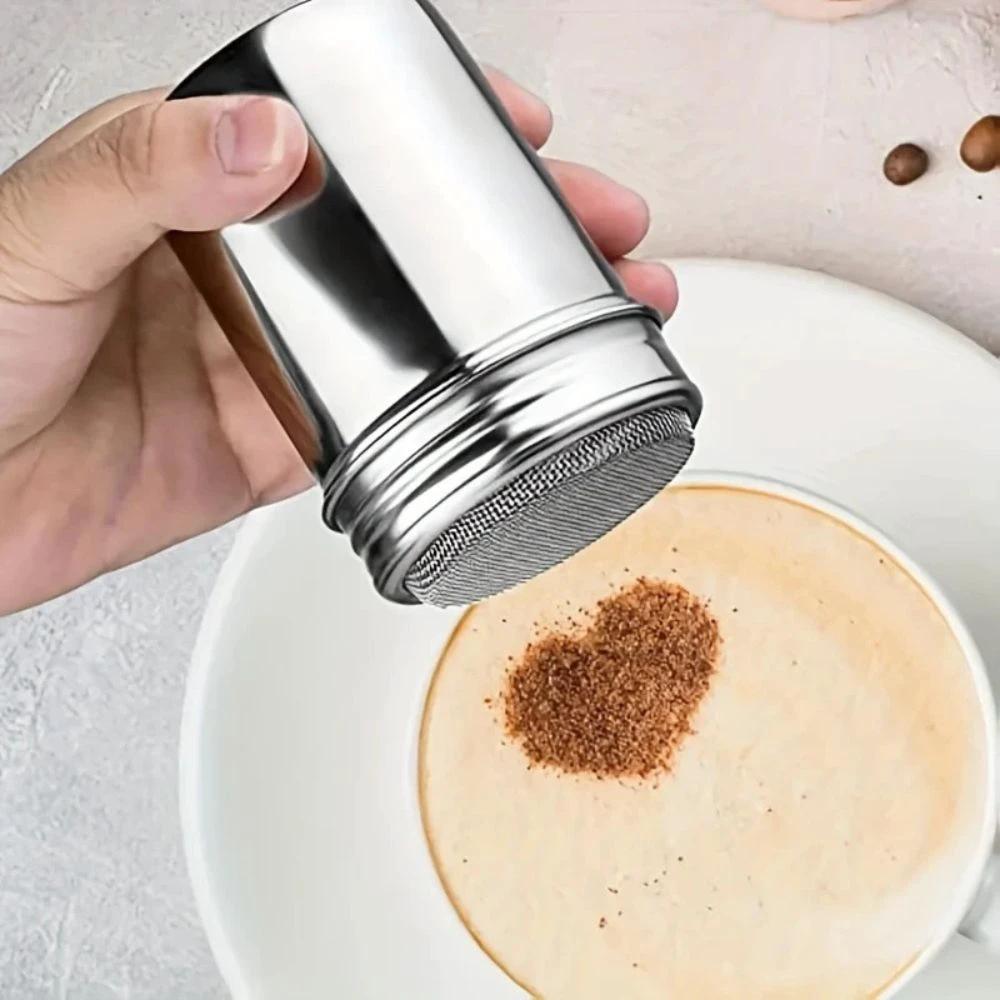Silver Whirl Powder Shaker by Casa & Beyond