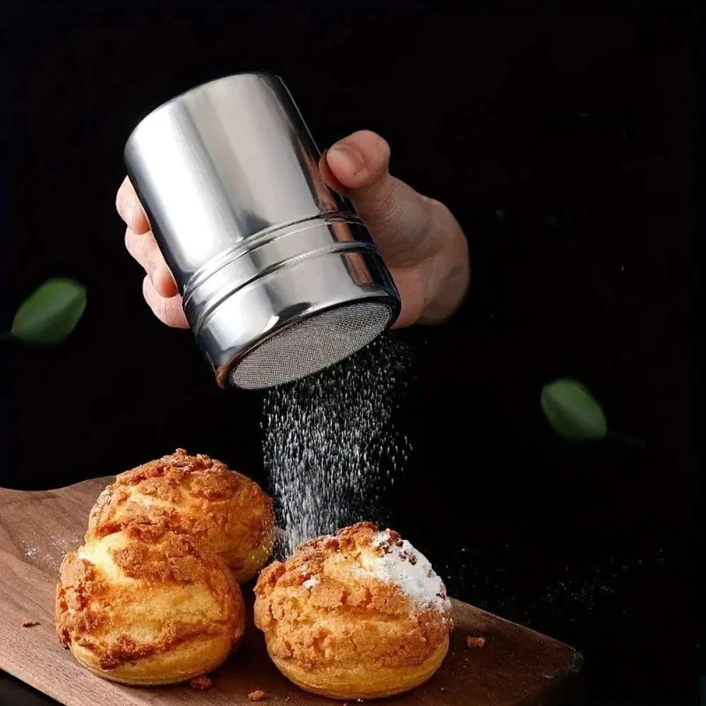Silver Whirl Powder Shaker by Casa & Beyond