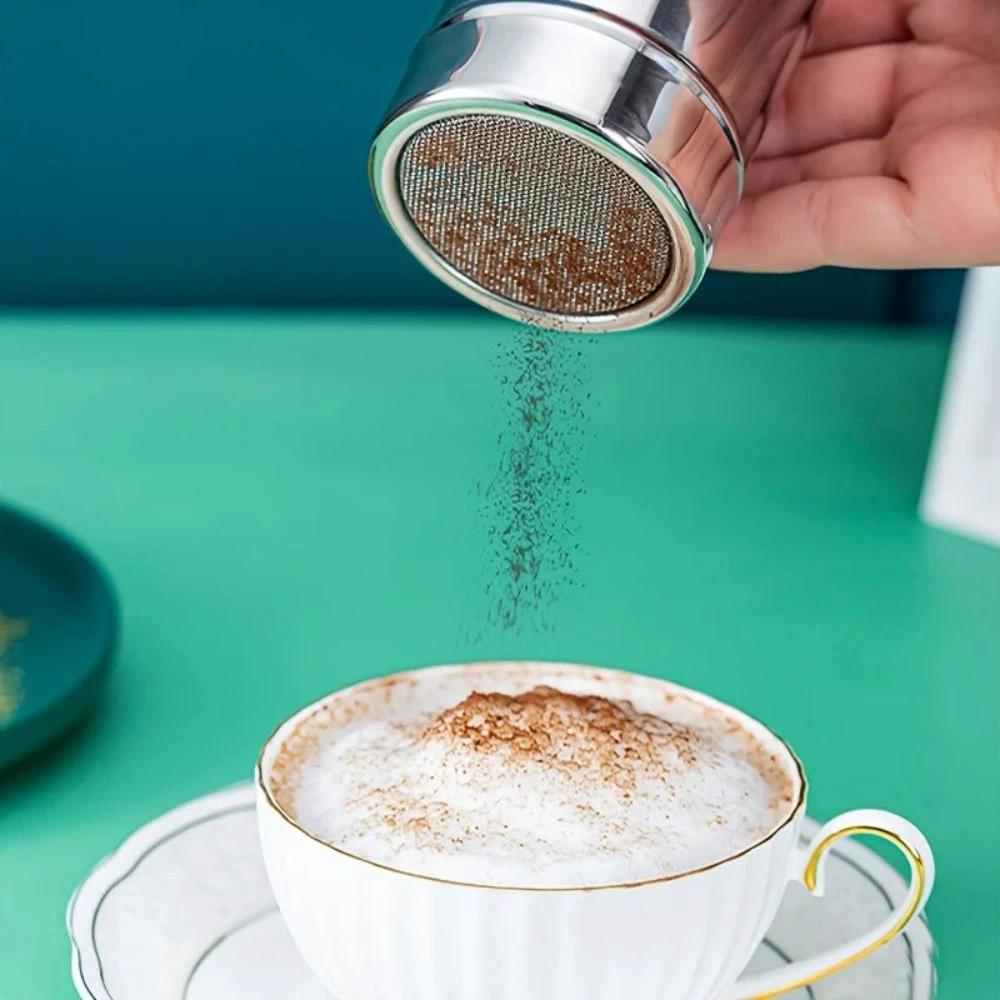 Silver Whirl Powder Shaker by Casa & Beyond
