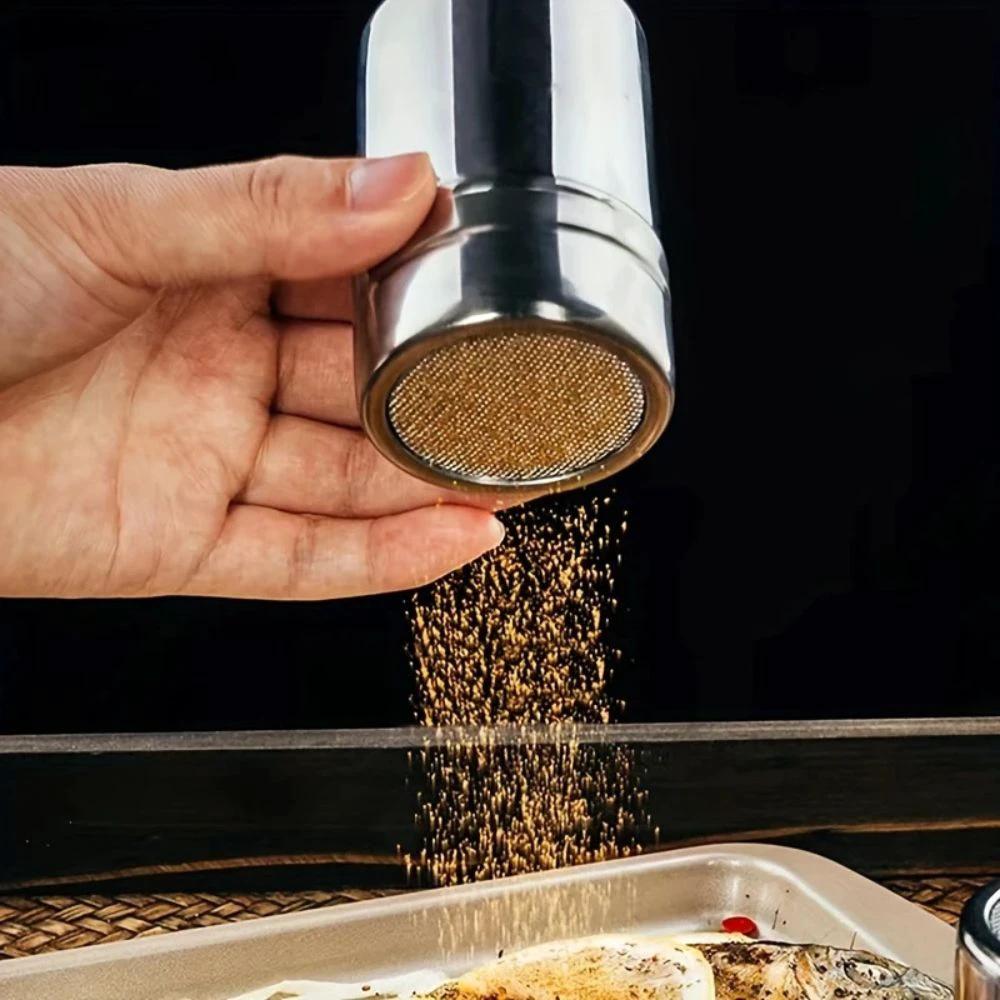 Silver Whirl Powder Shaker by Casa & Beyond