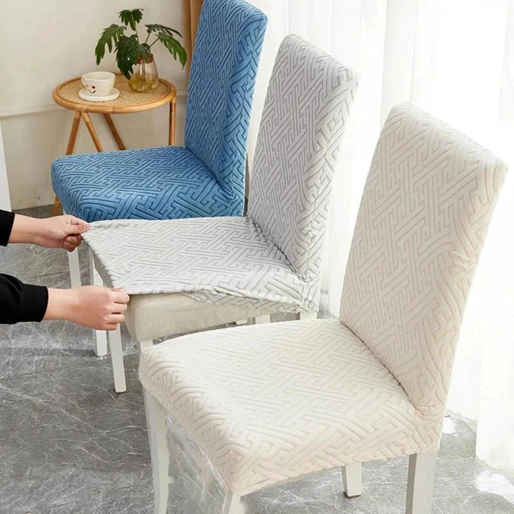 Silvra Elastic Lattice Dining Chair Cover by Casa & Beyond US