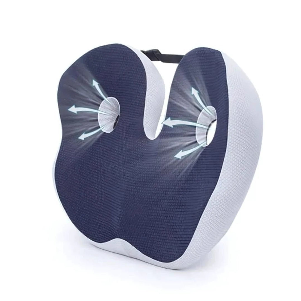 SitSmart Adjustable Memory Foam Sit Bone Relief | Seat Cushion for Tailbone Pressure Pain - Posture Support in Office Chairs Bowlift by Bowlift