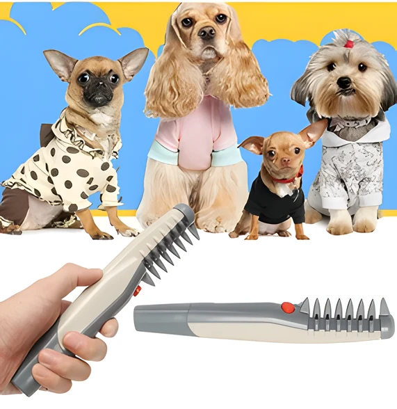 Fellona Knot-free Pet Trimmer | Pain-free Coat Care for Dogs & Cats | Suitable for All Coat Types by BowLift