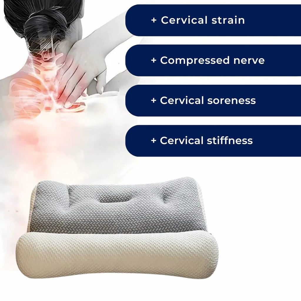 SleepAlign Orthopedic Neck Pillow For Sleeping | Cervical Spine Support - Pain Relief - Reduced Snoring - For All Sleep Positions Bowlift by Bowlift