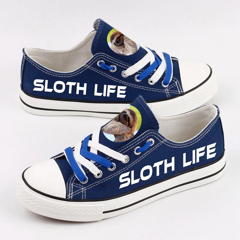 Sloth Flash Low Top Canvas Sport Sneakers Shoes For Men Women Fans by Crocs