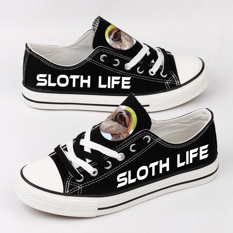Sloth Flash Low Top Canvas Sport Sneakers Shoes For Men Women Fans by Crocs