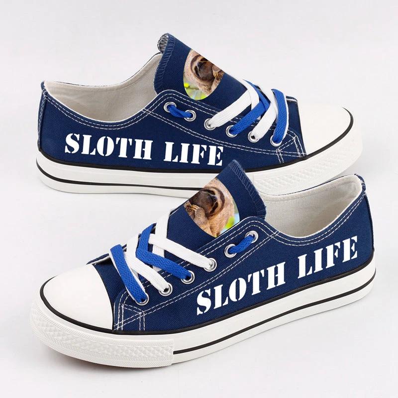 Sloth Flash Low Top Canvas Sport Sneakers Shoes For Men Women Fans by Crocs
