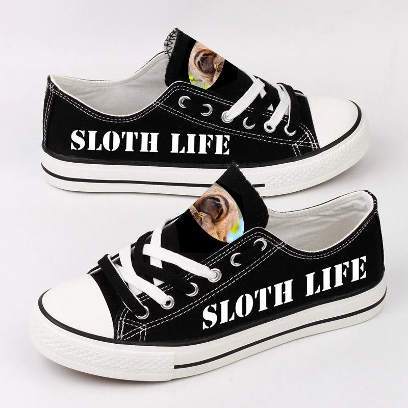 Sloth Flash Low Top Canvas Sport Sneakers Shoes For Men Women Fans by Crocs