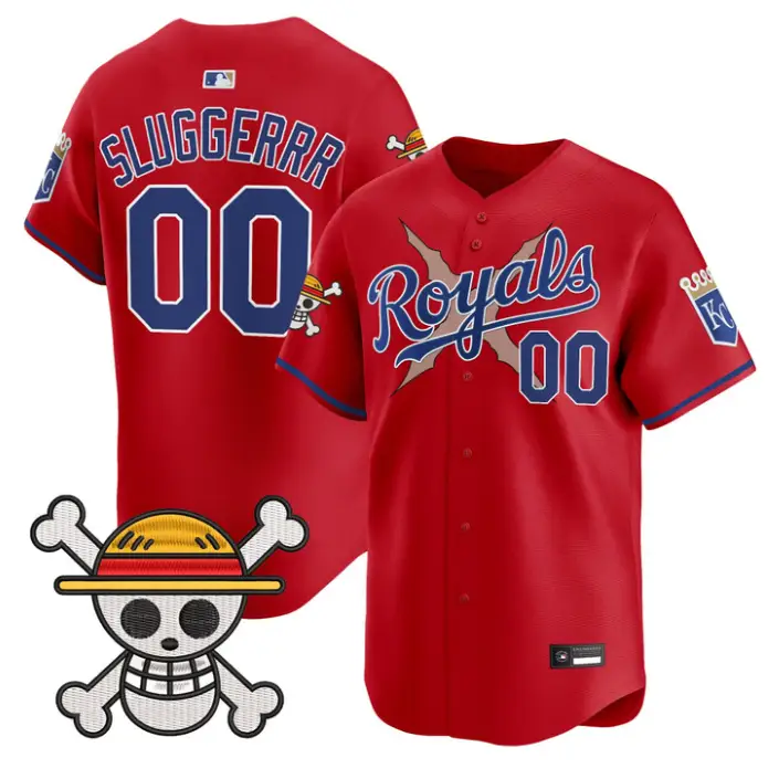 Sluggerrr Jersey #00 Kansas City Royals One Piece Premier Stitched by My Store