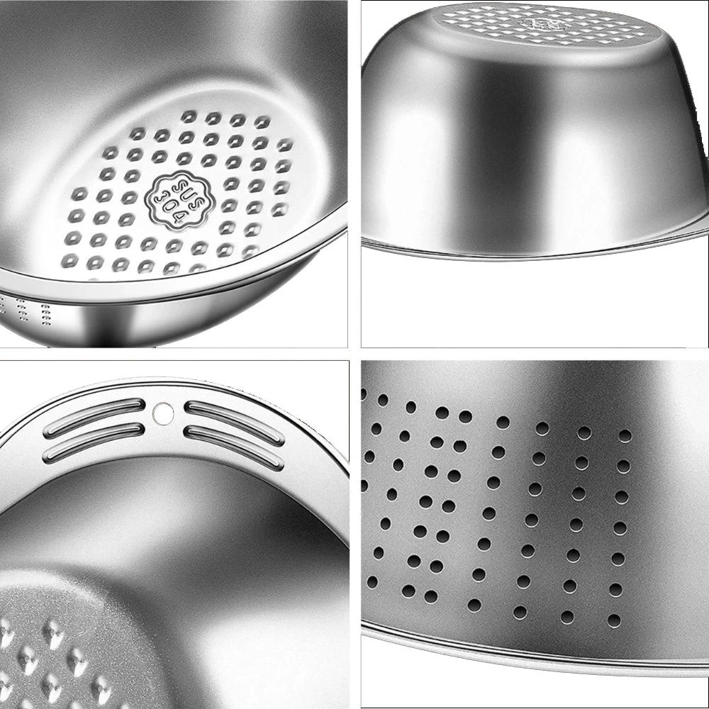 Smart Drain Food Mesh Colander by Casa & Beyond