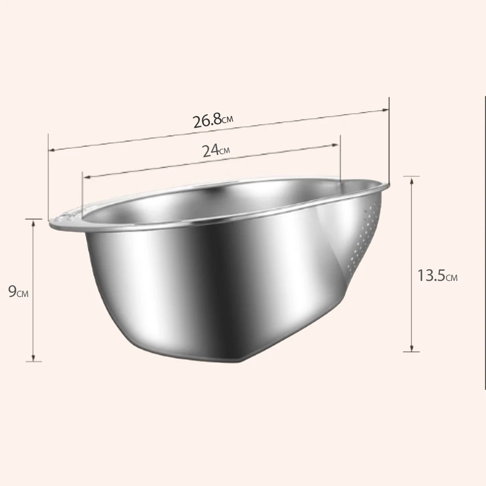 Smart Drain Food Mesh Colander by Casa & Beyond