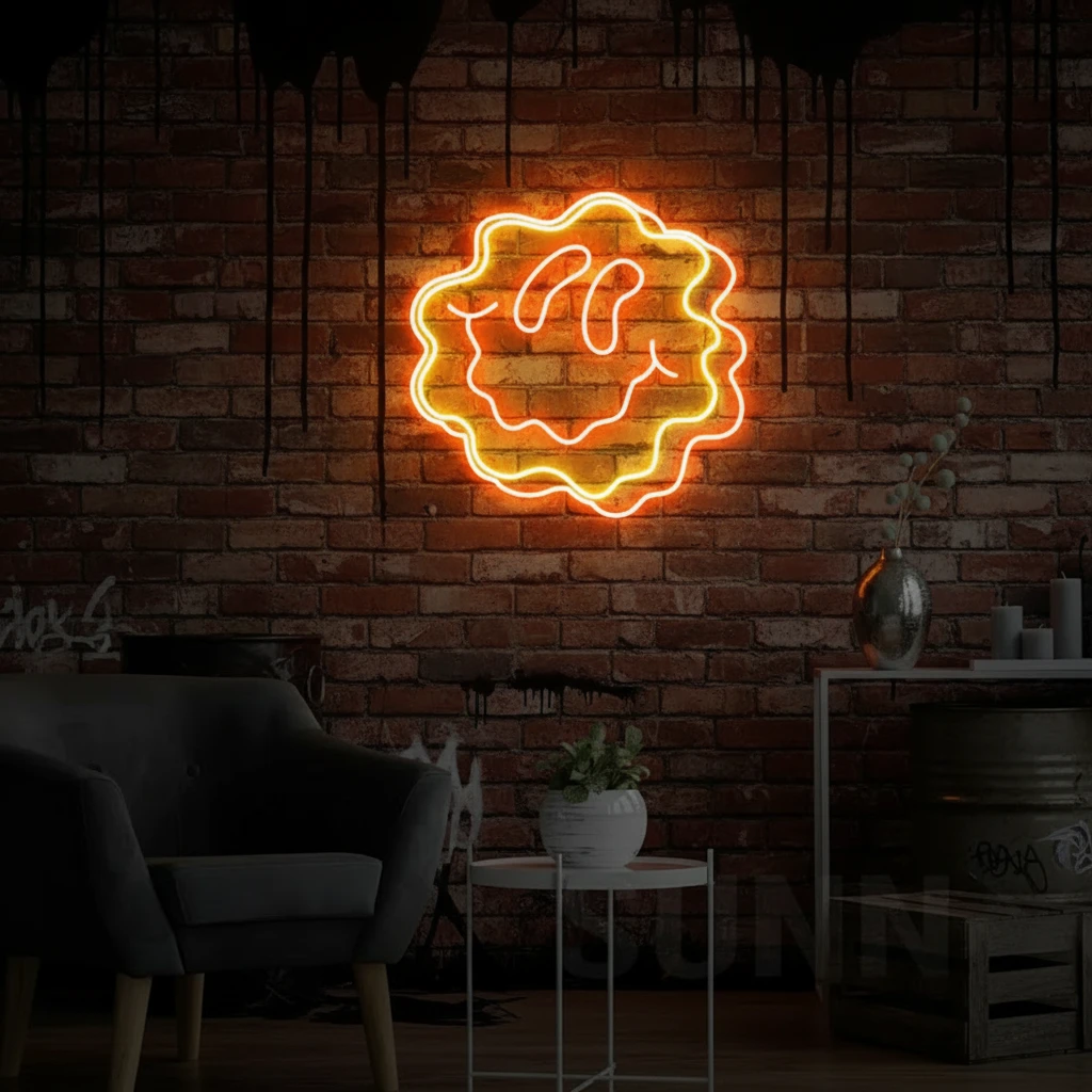 Smile Acrylic Led Neon Sign for Wall Decor by Neonchics Signs