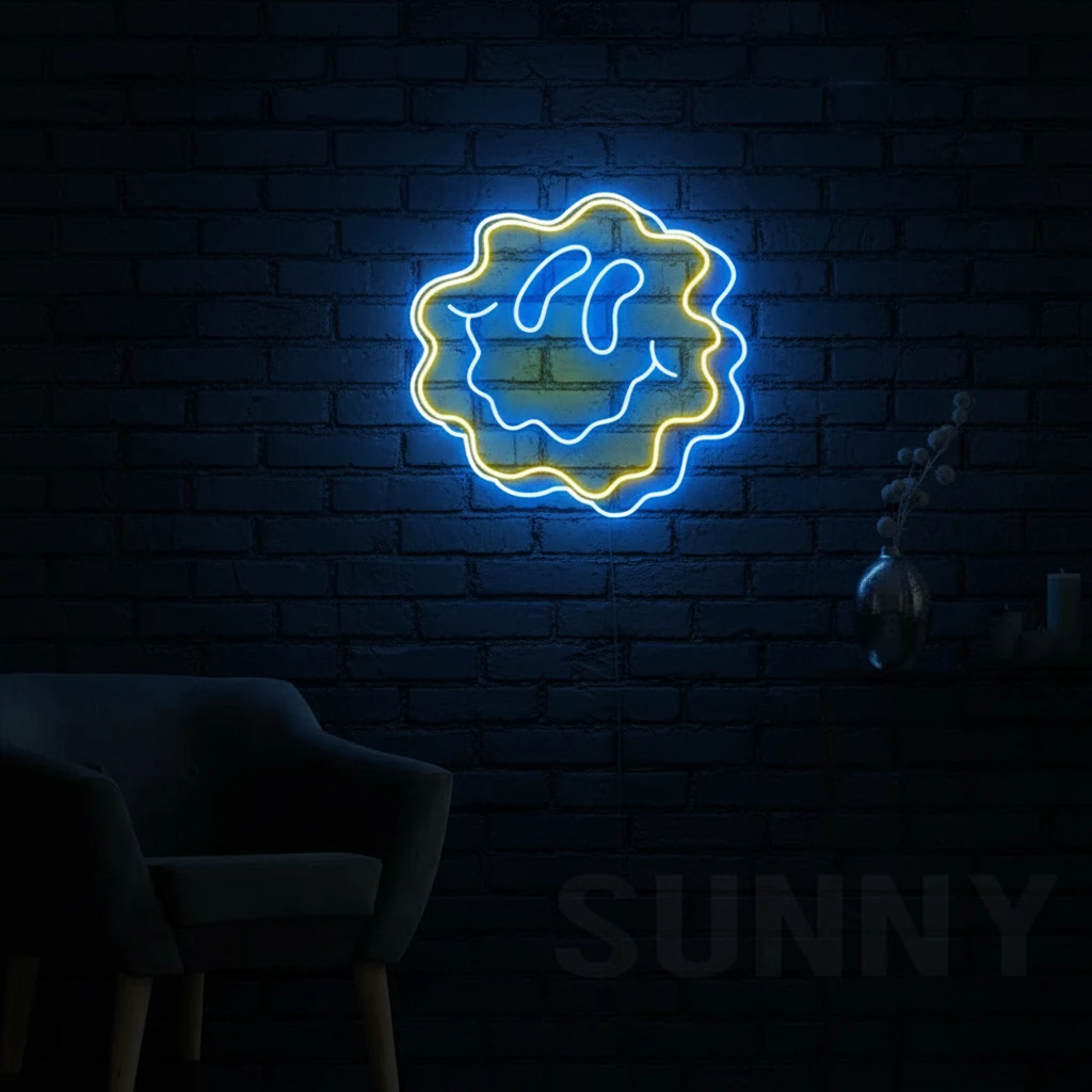 Smile Acrylic Led Neon Sign for Wall Decor by Neonchics Signs