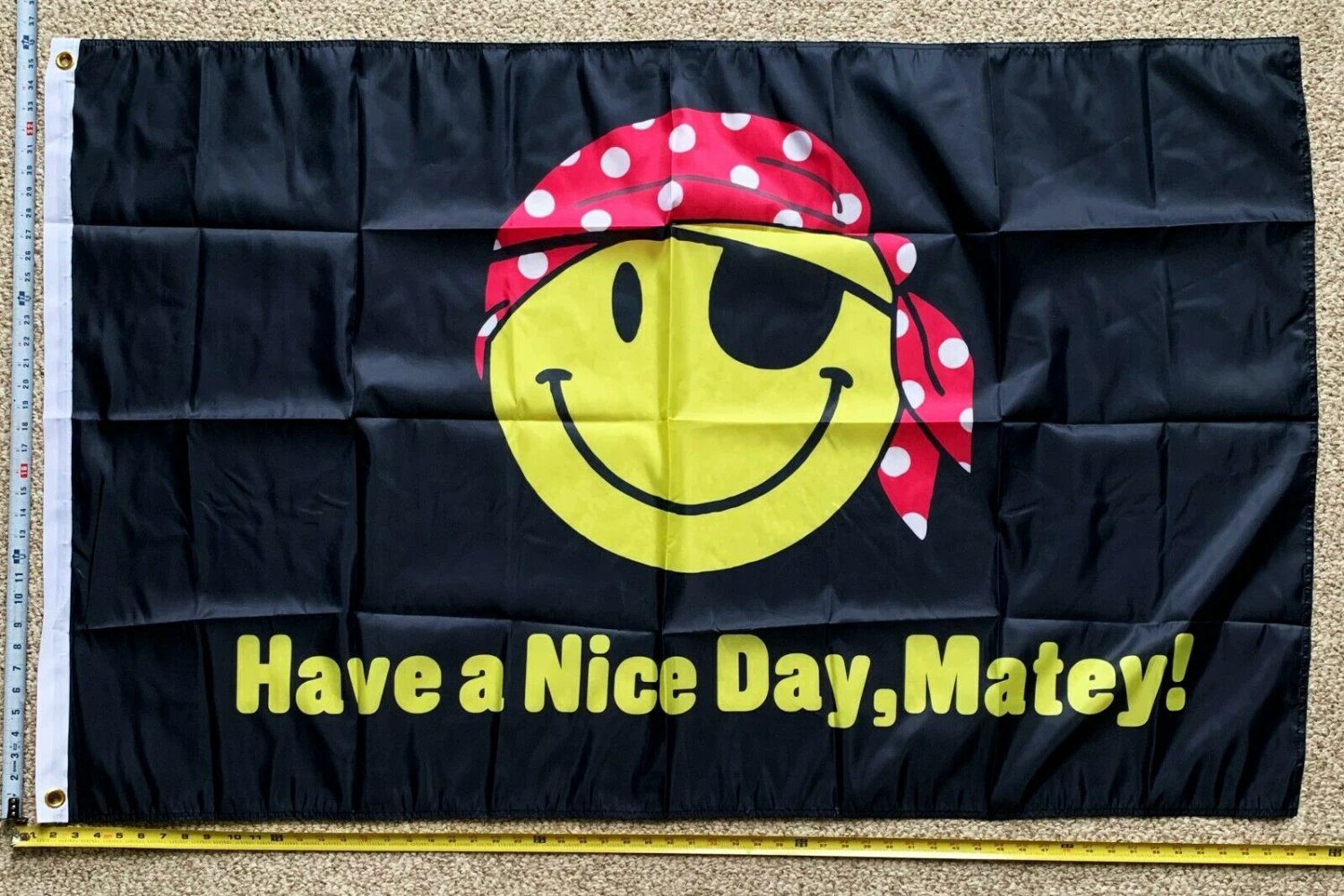 Smile Flag Smile Face Bandana Beer Party Trump Funny Cool Sign USA 3x5' by flagsjustdoit