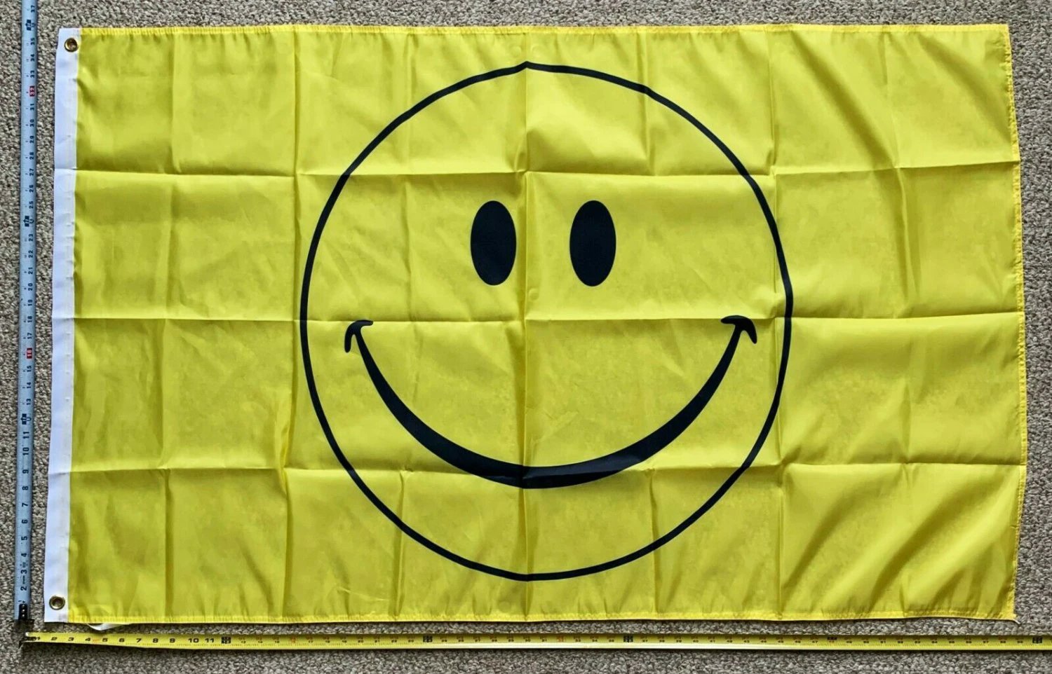 Smile Flag Smile Face Y Happy Beer Party Trump Funny Cool Sign USA 3x5' by flagsjustdoit