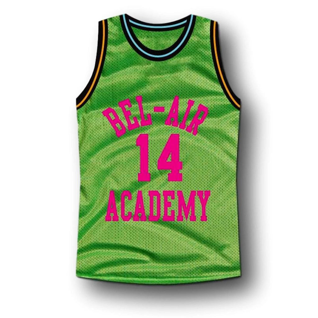 Smith Jersey #14 Bel-Air Academy Basketball Green by My store basketball