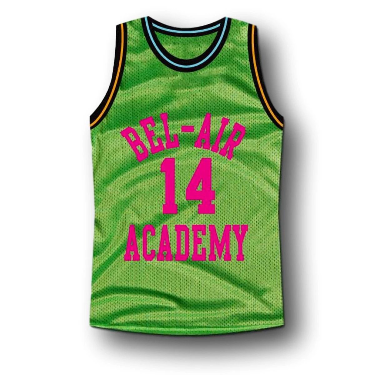 Smith Jersey #14 Bel-Air Academy Basketball Green by My store basketball