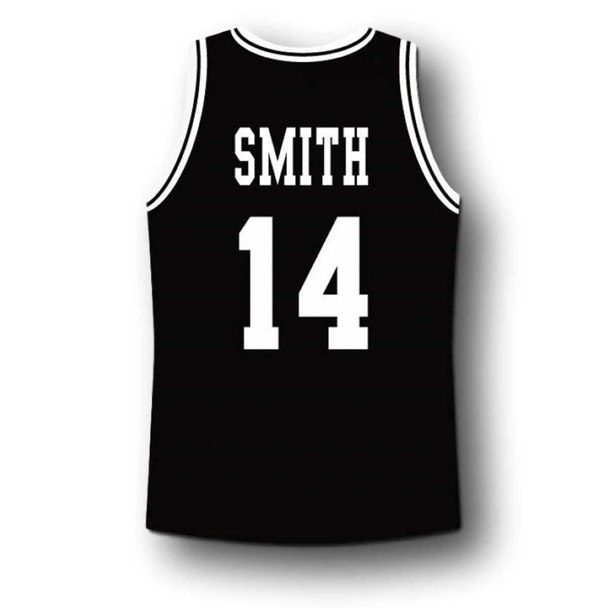 Smith Jersey #14 Bel-Air Academy Basketball Black by My store basketball