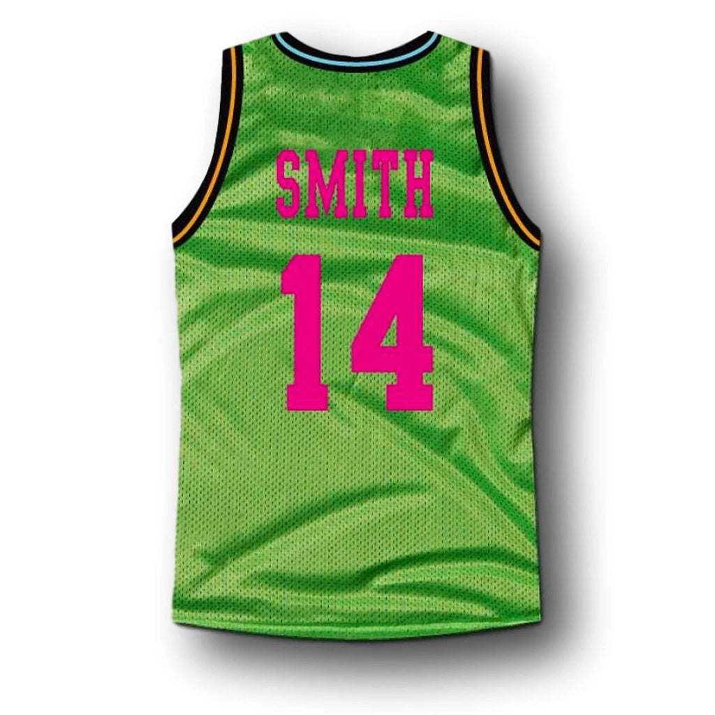 Smith Jersey #14 Bel-Air Academy Basketball Green by My store basketball