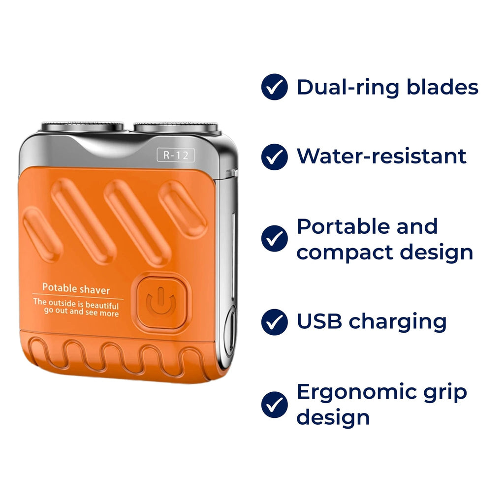 SmoothEdge | Rotary Electric Shaver – Dual-Ring Blades – Water-Resistant – Men's Grooming Bowlift by Bowlift