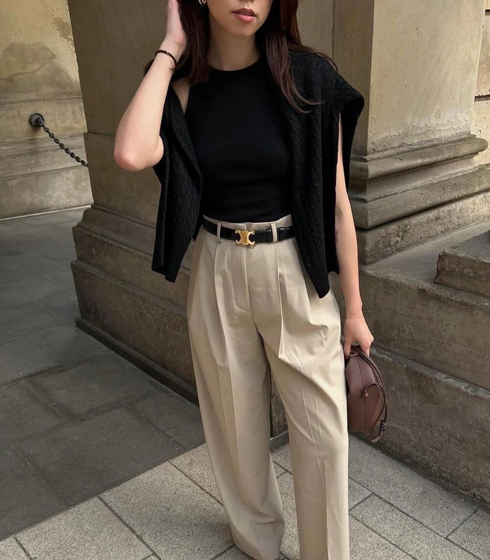EleganceBelt - Luxury Leather Belt with Gold Details Bowlift by Bowlift