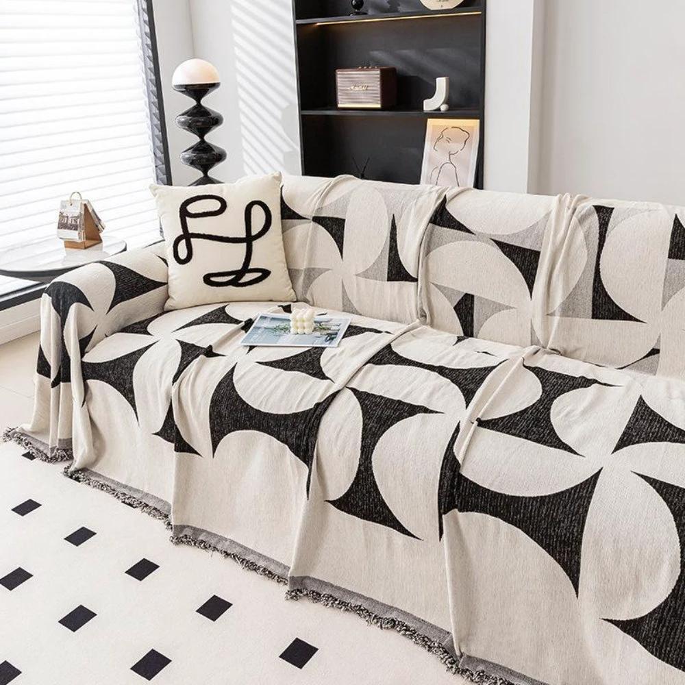 Windmill Pattern Sofa Cover by Casa & Beyond US