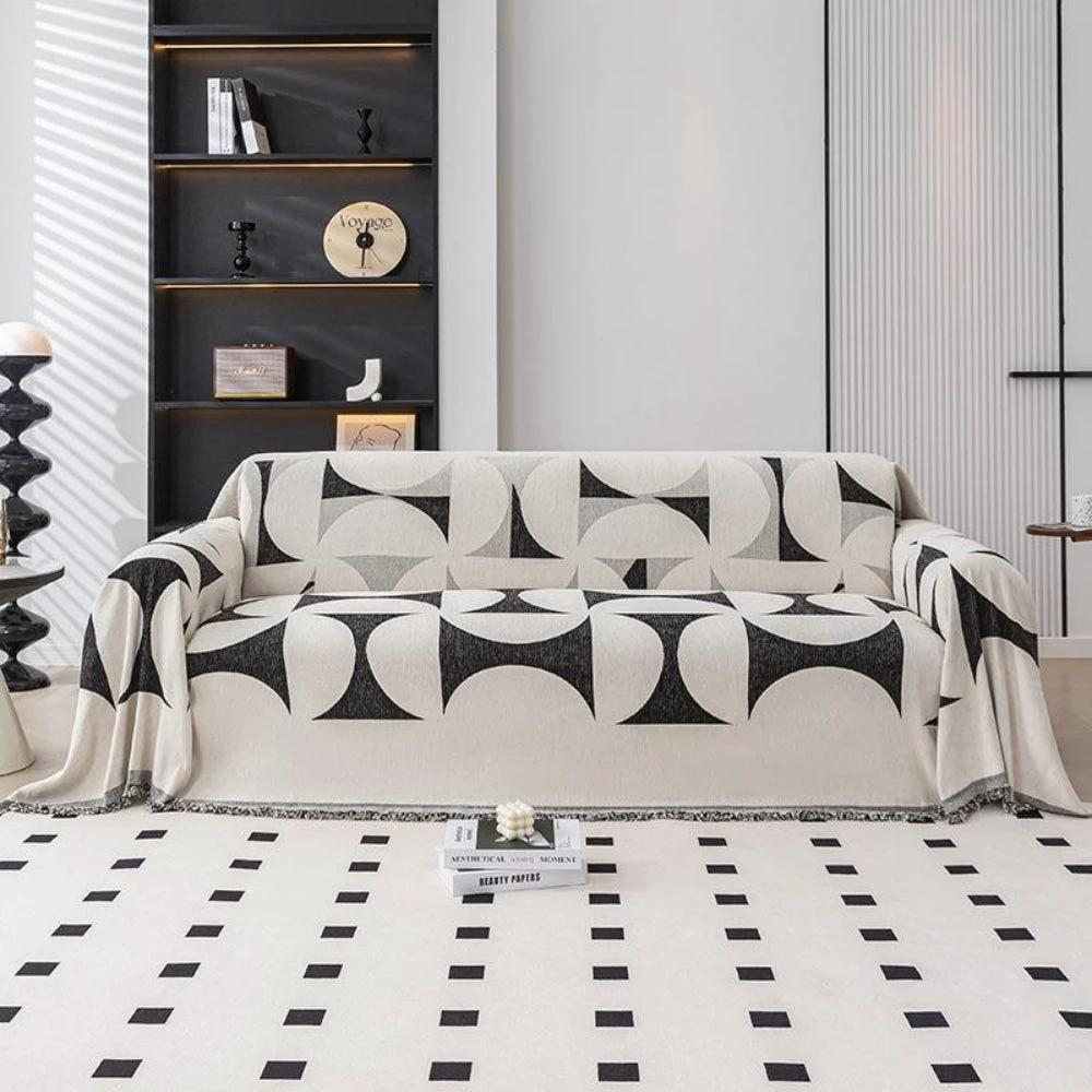 Windmill Pattern Sofa Cover by Casa & Beyond US