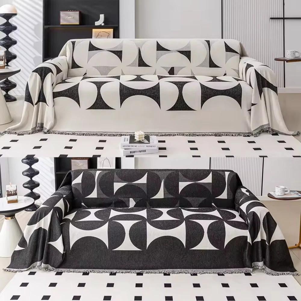 Windmill Pattern Sofa Cover by Casa & Beyond US